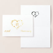 Monogram 50ste jubileumontwerp folie kaarten (Display)