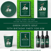 Monogram 50th Birthday Golfballen