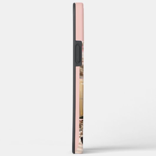 Monogram 6 fotocollage horizontale perzik Case-Mate iPhone case (Achterkant / Rechts)