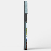 Monogram 6 fotocollage kustblauw hout Case-Mate iPhone case (Achterkant / Rechts)