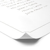 Monogram 6 Tafels Stoelenindeling Rand Poster (Hoek)