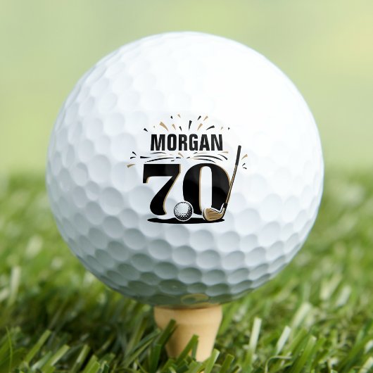 Monogram 70e verjaardag golfballen