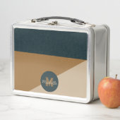 monogram 70s Groen Bruin kleurenblok (In situ)