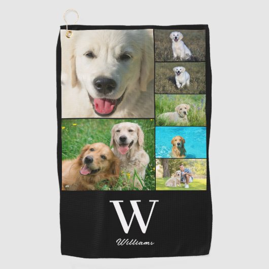 Monogram 7 Foto Golfhanddoek (Voorkant)