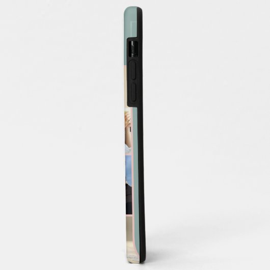 Monogram 7 Fotocollage op groen Case-Mate iPhone Case (Achterkant/links)