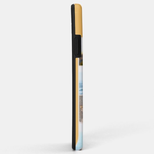 Monogram 7 Fotocollage op Oker Geel Case-Mate iPhone Case (Achterkant/rechts)