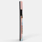 Monogram 7 fotocollage op terracotta perzik Case-Mate iPhone case (Achterkant/rechts)