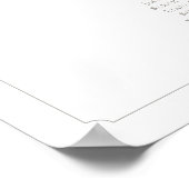 Monogram 7 Tafels Stoelindeling Rand Poster (Hoek)