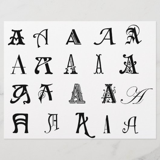 Monogram A Flyer (Voorkant)