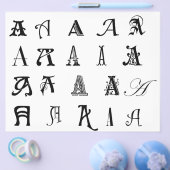 Monogram A Flyer (Enkel)