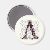 Monogram A magneet (Voorkant / Achterkant)