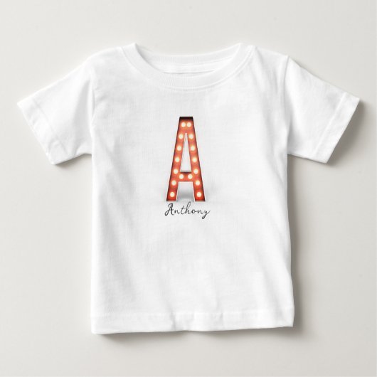 Monogram A Marquee-verlichte letters op maat (Voorkant)