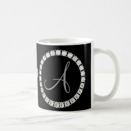 Monogram A neushoornzwart bg Koffiemok