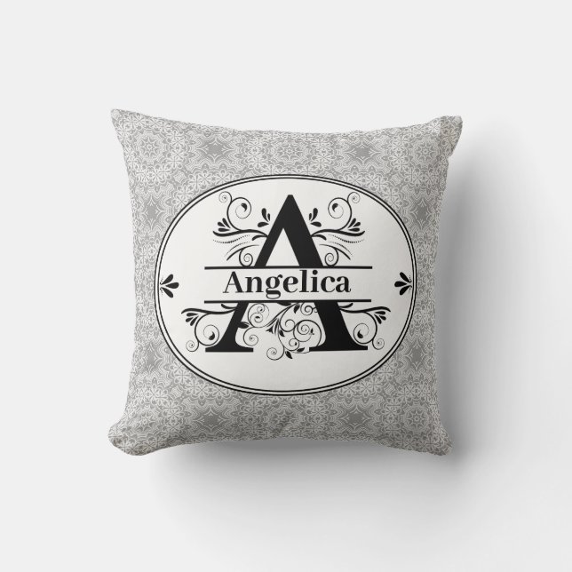 Monogram A Sierkussen (Voorkant)