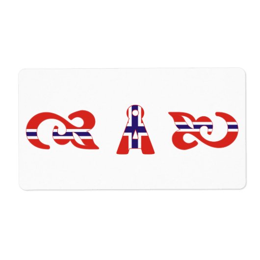 Monogram AA Å Noors Label (Voorkant)