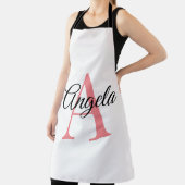 Monogram Aangepast Schort op maat - Roze (Insitu)