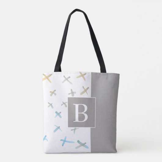 monogram aangepast stijlvol tas (Achterkant)