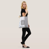 monogram aangepast stijlvol tas (Op model)