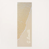 Monogram. Aangepast tropisch strand zand. Yogamat (Voorkant)