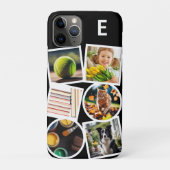 Monogram Aangepaste Collage Upload Je Eigen 6 Foto Case-Mate iPhone Case (Achterkant)