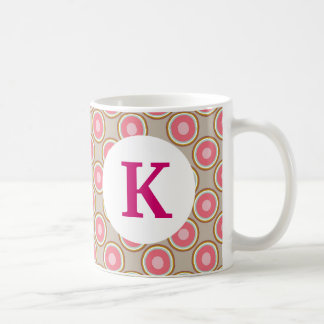 monogram aangepaste gedrukte koffie Mok