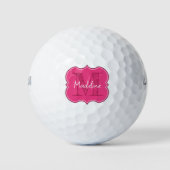 Monogram Aangepaste Golfbal Golfballen (Voorkant)