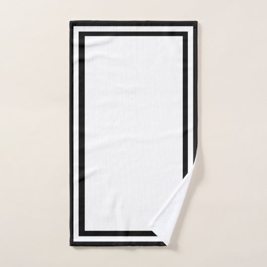 Monogram aangepaste initialen - Hotelrand handdoek (Handdoek)