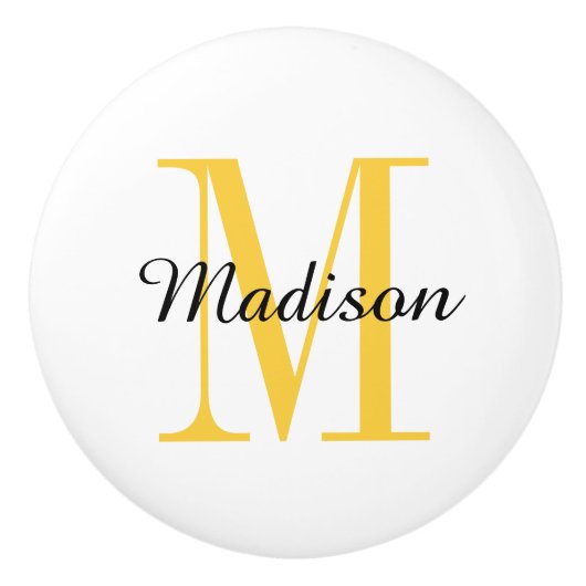 Monogram Aangepaste invoerknop Keramische Knop (Voorkant)