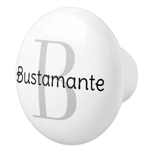 Monogram Aangepaste invoerknop Keramische Knop (Rechts)