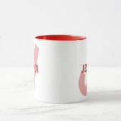 Monogram Aangepaste Letter en Naam Mok (Midden)
