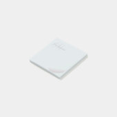 Monogram Aangepaste naam Engel Weer Licht Grijs Post-it® Notes (Schuin)
