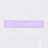 Monogram Aangepaste Naam Kleding Labels Paarse Lil (Design 1)