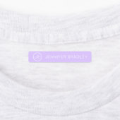 Monogram Aangepaste Naam Kleding Labels Paarse Lil (Aangebracht)