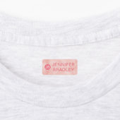 Monogram Aangepaste naam Kleding Labels Roze Blauw (Aangebracht)