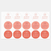 Monogram Aangepaste naam Kleding Labels School Lab (Vel)