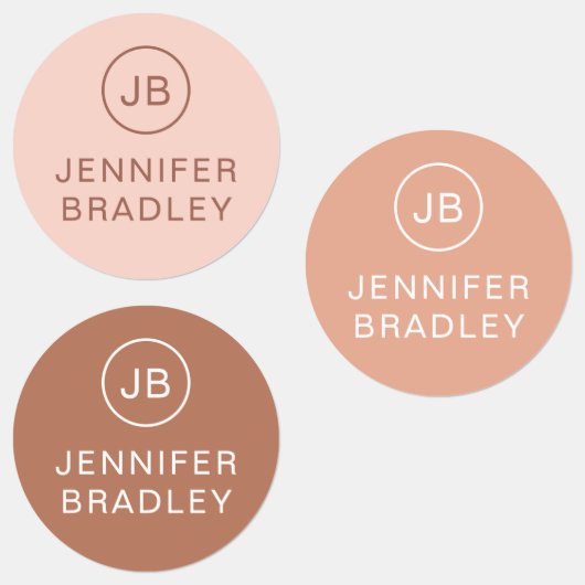 Monogram Aangepaste naam Kledingschool Labels (Groep)