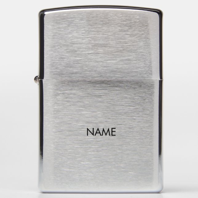 Monogram aangepaste naam tekst zwarte letters (Voorkant)
