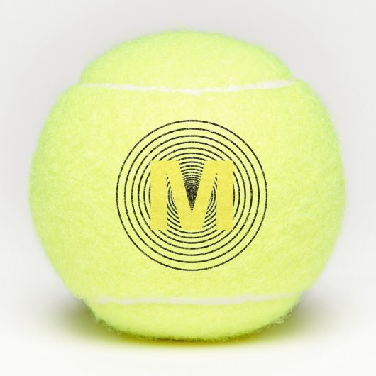 Monogram Aangepaste Tennis Balls Tennisballen (Voorkant)