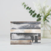 Monogram| Aarde en rook I Briefkaart (Staand voorkant)