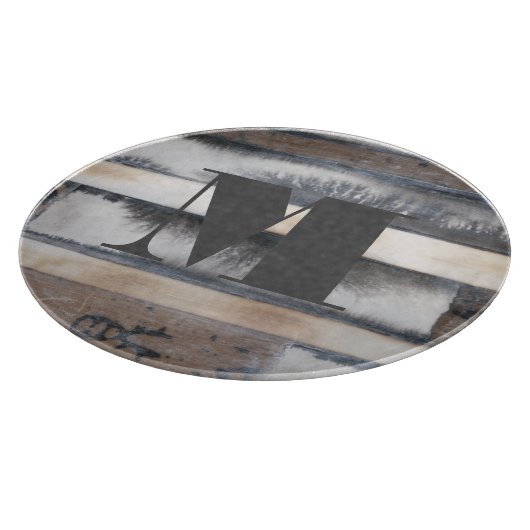 Monogram | Aarde en rook I Snijplank (Hoek)