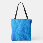 Monogram Abstract blauw lichtpatroonmonogram Draagtas (Achterkant)