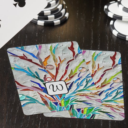 Monogram Abstract Pokerkaarten