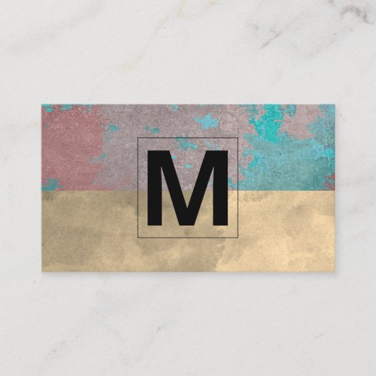 Monogram | Achtergrond van de oude generatie Visitekaartje (Voorkant)