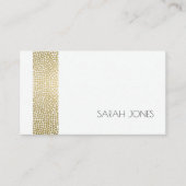 MONOGRAM-ADRES VAN GLAMOROUS GOLD WHITE MOSAIC STI VISITEKAARTJE (Voorkant)