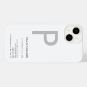 Monogram Advocaat Moderne Rechten Case-Mate iPhone Case (Achterkant (horizontaal))