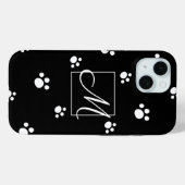 Monogram | Afdrukken zwart-wit-pop-uppagina's (zwa Case-Mate iPhone Case (Achterkant (horizontaal))