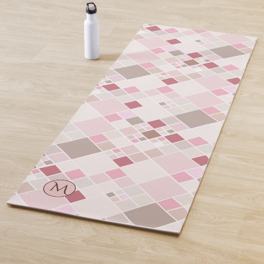 Monogram Afspeelroze patroon Yoga Mat (In situ)
