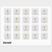 Monogram Afstuderen 2026 Moderne Afstuderen Vierkante Sticker (Vel)