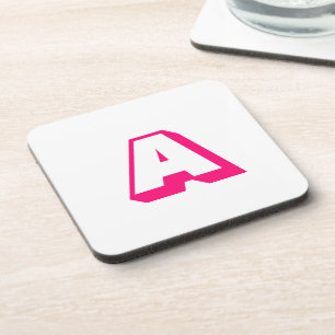 Monogram alfabet initiaal aanpassen, personalisere bier onderzetter