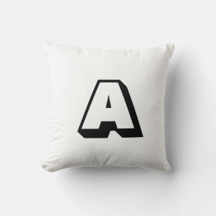 Monogram alfabet initiaal aanpassen, personalisere kussen